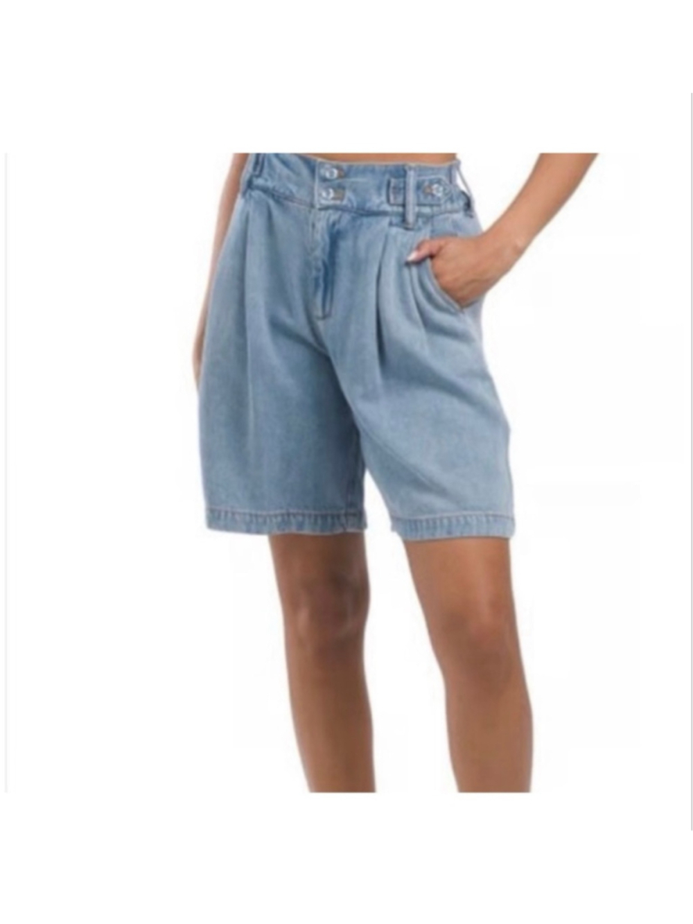 YFB Young Fabulous Broke Paperbag Relaxed Fit Denim Shorts - Size XS